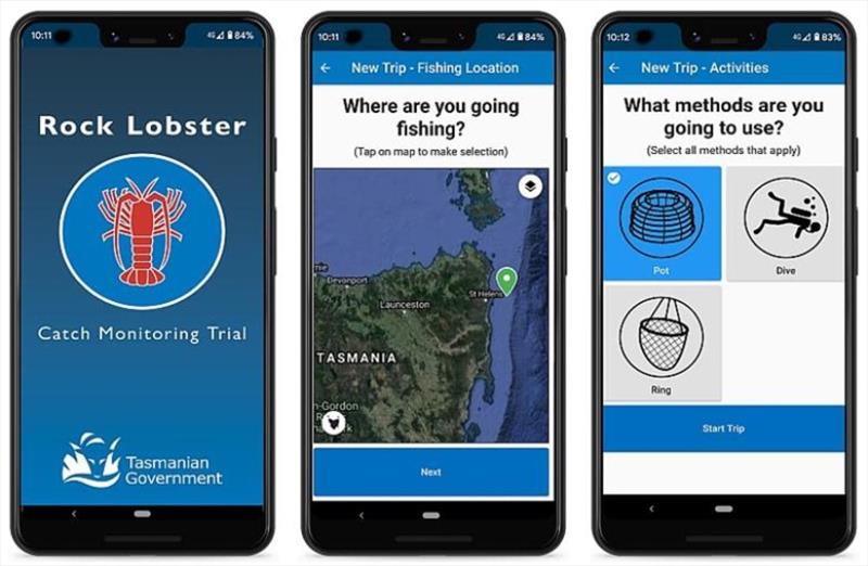 Rock lobster app news - photo © NRE Tas