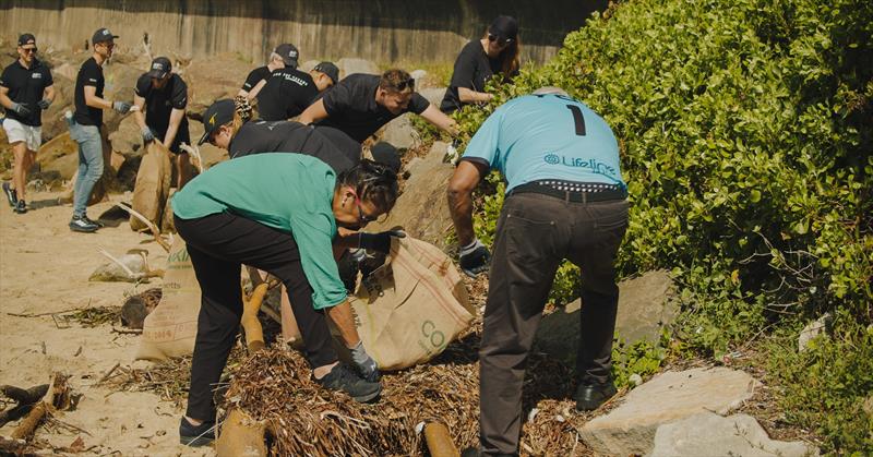 Aussie athletes, CEOs come together to clean up Sydney's most polluted beach in SailGP sponsorship - photo © SailGP