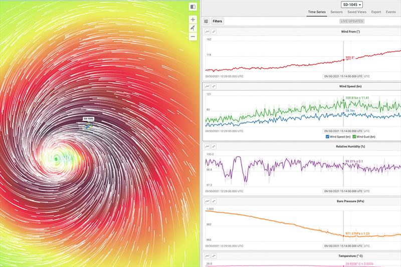 Saildrone Explorer SD 1045 measured the “highest wind speed recorded by a USV” during Hurricane Sam in 2021 photo copyright Saildrone taken at  and featuring the Environment class