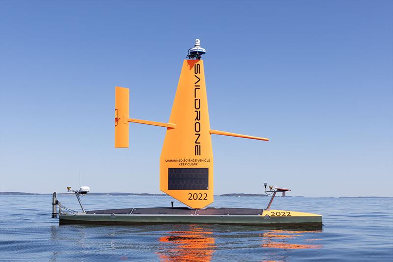 The 10-meter (33-foot) Voyager, Saildrone's mid-size platform in its rapidly expanding fleet, carries an impressive payload for defense, homeland security, and coastal ocean mapping applications photo copyright Saildrone taken at  and featuring the Environment class