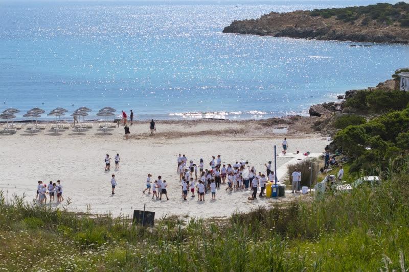 Students from Arzachena middle schools attend YCCS Clean Beach Day at Cala Granu beach photo copyright YCCS / Daniele Macis taken at Yacht Club Costa Smeralda and featuring the Environment class