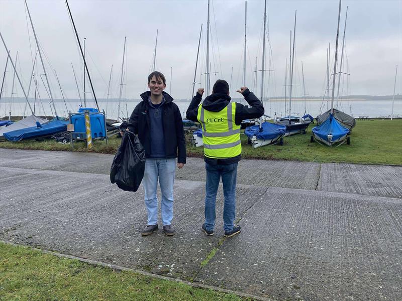 The Green Blue University Sailing Sustainability Challenge - Cambridge Cruising Club litter pick - photo © RYA