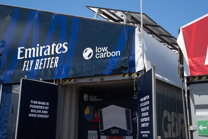 Emirates GBR take their team base off-grid at SailGP events around the world - photo © Louis Goldman