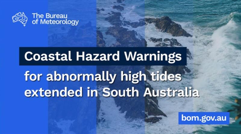 Coastal hazard warnings extended in South Australia photo copyright Department for Infrastructure and Transport taken at  and featuring the Environment class