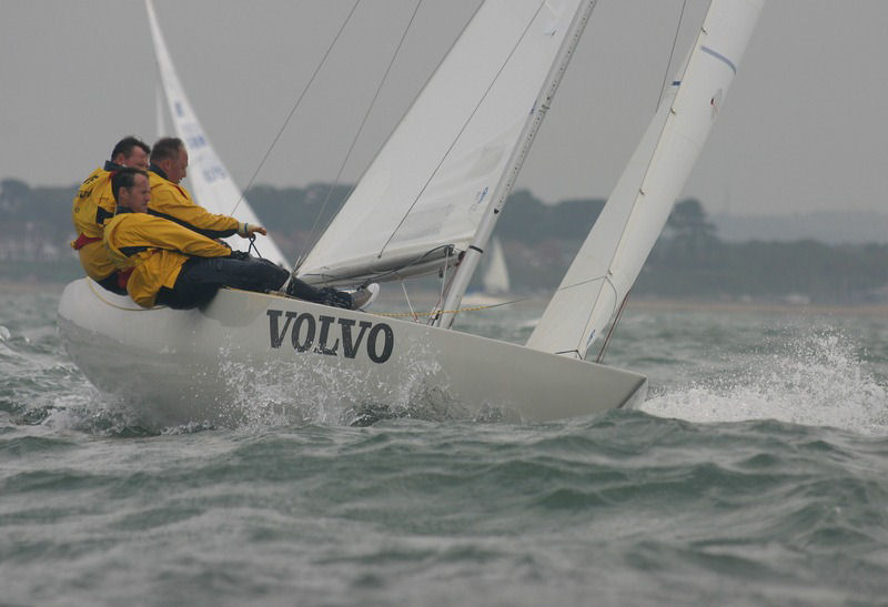 Stuart Childerley, Simon Russell & Roger Marino during the 2005 Volvo National and British Etchells Championship - photo © Paul Wyeth / www.pwpictures.com