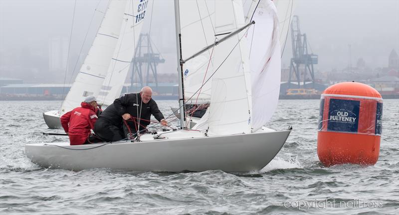 Diablo on day 2 of the Old Pulteney Mudhook Regatta photo copyright Neill Ross taken at Mudhook Yacht Club and featuring the Etchells class