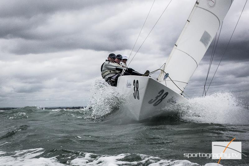 Ante Razmilovic's Etchells Worlds team includes Chris Larson (USA): Melges 24, J/22, J/24, Mumm 36, Swan 45 and Maxi World Cham photo copyright Alex Irwin / www.sportography.tv taken at Royal London Yacht Club and featuring the Etchells class