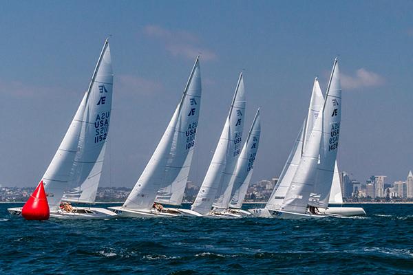 Etchells North American Championships at San Diego day 3 photo copyright Cynthia Sinclair taken at San Diego Yacht Club and featuring the Etchells class