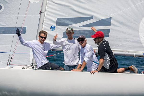 Scott Kaufman, Jesse Kirkland, Alex Curtiss, and Austen Anderson win the Etchells North American Championships at San Diego photo copyright Cynthia Sinclair taken at San Diego Yacht Club and featuring the Etchells class