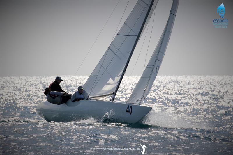 The Dock Mooloolaba Australasian Championship day 2 photo copyright Nic Douglass / www.AdventuresofaSailorGirl.com taken at Mooloolaba Yacht Club and featuring the Etchells class