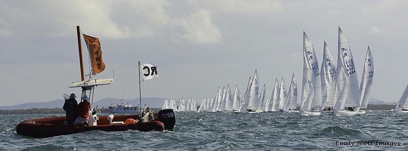 Race One just about to commence on day 1 of the 2018 Etchells World Championship - photo © Emily Scott Images