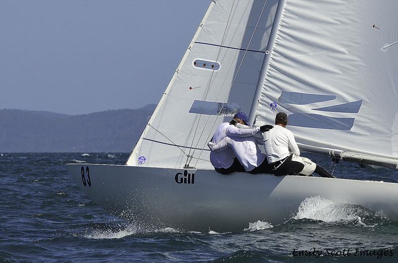 Triad take out Race Nine and weren't they thrilled on the final day of the 2018 Etchells World Championship - photo © Emily Scott Images