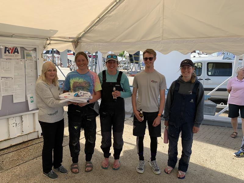 Red Funnel Etchells Regatta winning youth team - photo © Jan Ford