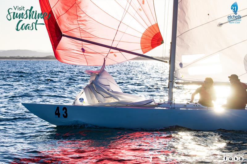 They do call it the Sunshine Coast for a reason -  day 3 of the Etchells Australian Nationals photo copyright Nic Douglass / www.AdventuresofaSailorGirl.com taken at Mooloolaba Yacht Club and featuring the Etchells class