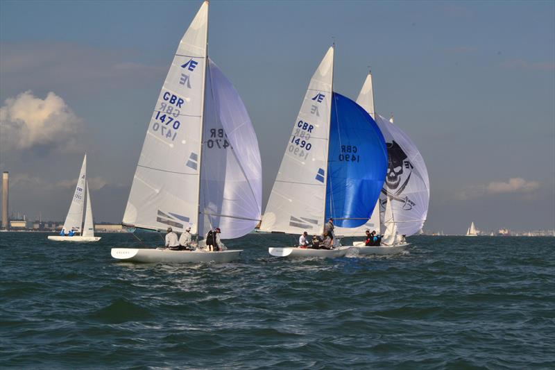 Etchells British Championships at Cowes photo copyright Gavin Ford taken at Royal Yacht Squadron and featuring the Etchells class