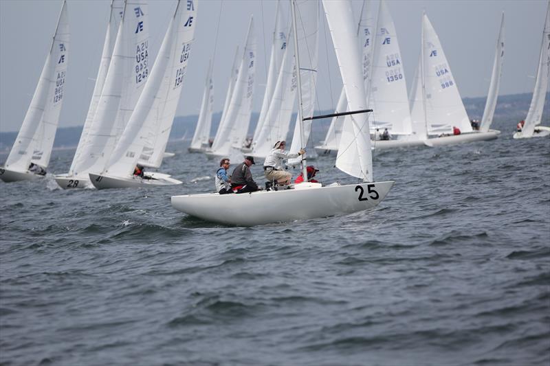 Bruce Golison's team (bow no. 25) finish third in the 2013 Etchells North American Championships photo copyright Stuart Johnstone taken at New York Yacht Club and featuring the Etchells class