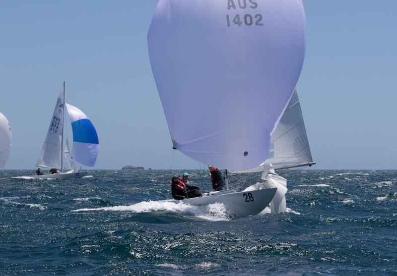 Final day - The Croc - Third overall - Etchells Australian Championships at Fremantle photo copyright Ron Jensen taken at Royal Perth Yacht Club and featuring the Etchells class