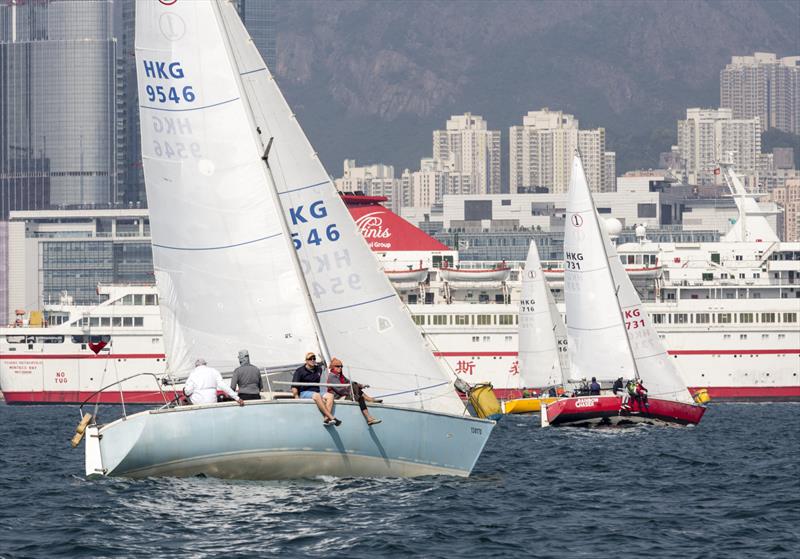 Impalas off the start line. HKRNVR Memorial Vase 2018 - photo © Guy Nowell / RHKYC