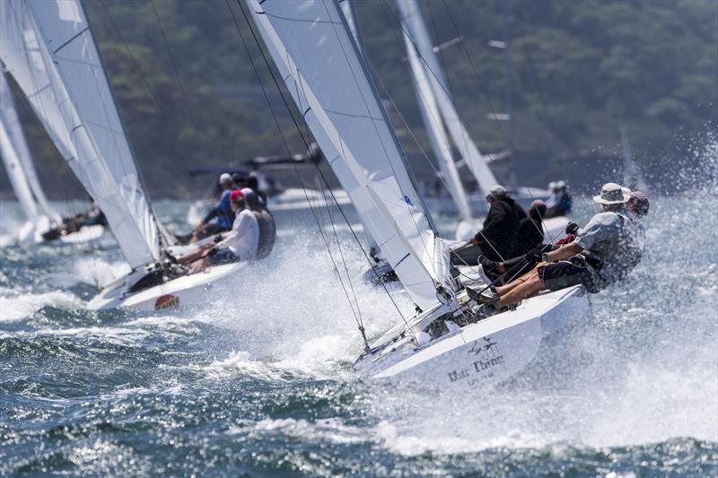 Uphill is always such a good battle in this, the premier of OD Classes photo copyright Andrea Francolini taken at Royal Sydney Yacht Squadron and featuring the Etchells class