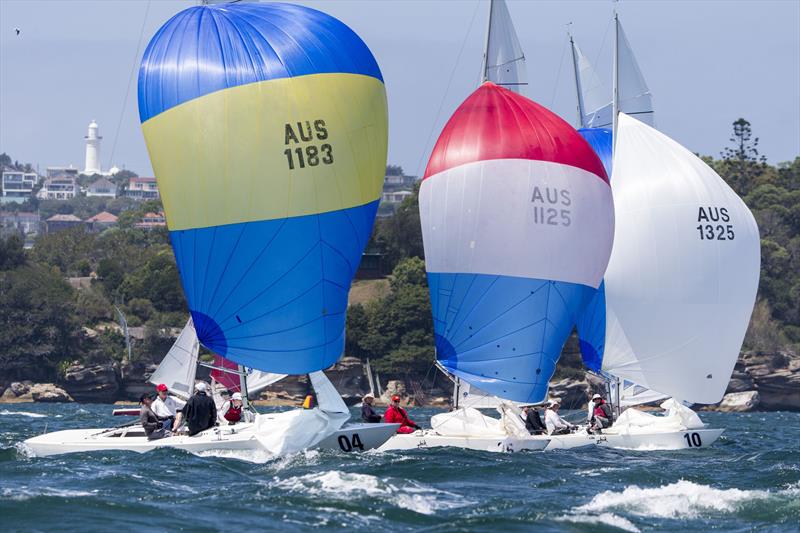 Symmetrical bags and tin sticks - and fierce competition photo copyright Andrea Francolini taken at Royal Sydney Yacht Squadron and featuring the Etchells class