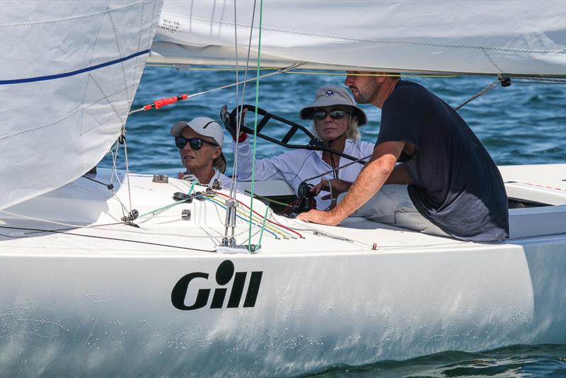 Yandoo XX AUS1435 - Skippered by Jeanne-Claude Strong, crew Marcus Burke, Seve Jarvin and Jenni Danks photo copyright Alex McKinnon Photography taken at Royal Brighton Yacht Club and featuring the Etchells class