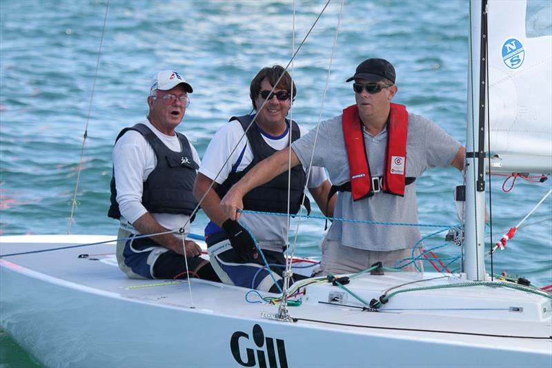 That's Life is skippered by Ian Crisp and crewed by David Buckland and Jefferson Bacon. Enjoying their time on the water! photo copyright Alex McKinnon Photography taken at Royal Brighton Yacht Club and featuring the Etchells class