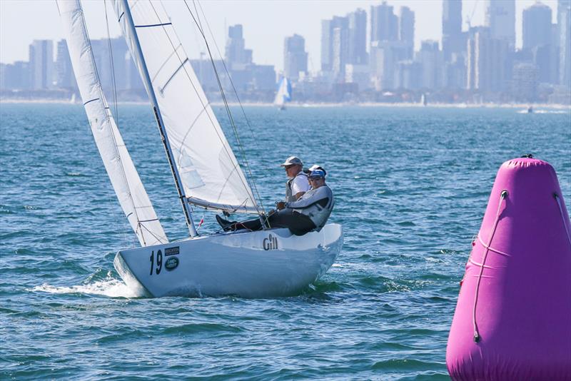 Northern Havoc skippered by Iain Murray and crewed by Richard Allanson and Aaron Cole.  Currently in 1st place overall with a 5th and 4th in today's racing photo copyright Alex McKinnon Photography taken at Royal Brighton Yacht Club and featuring the Etchells class