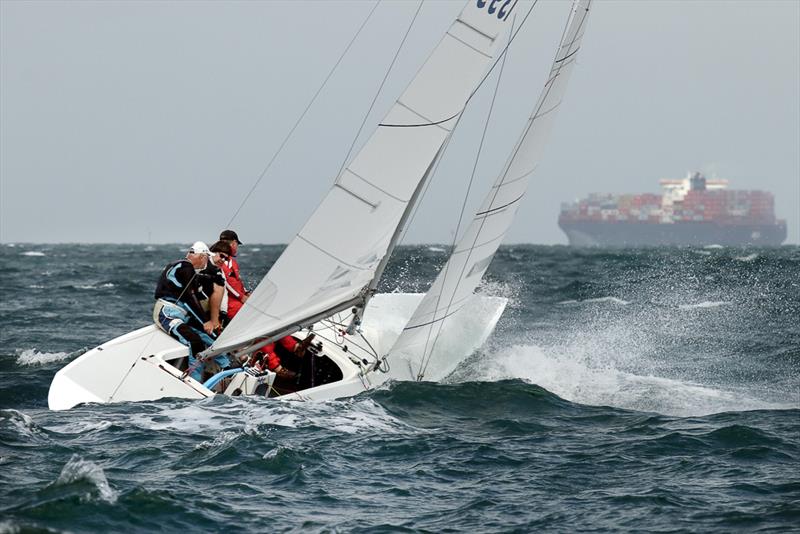 That's Life tuning up for the days racing. Skippered by Ian Crisp and crewed by David Blatchford and Jefferson Bacon. - photo © Alex McKinnon Photography