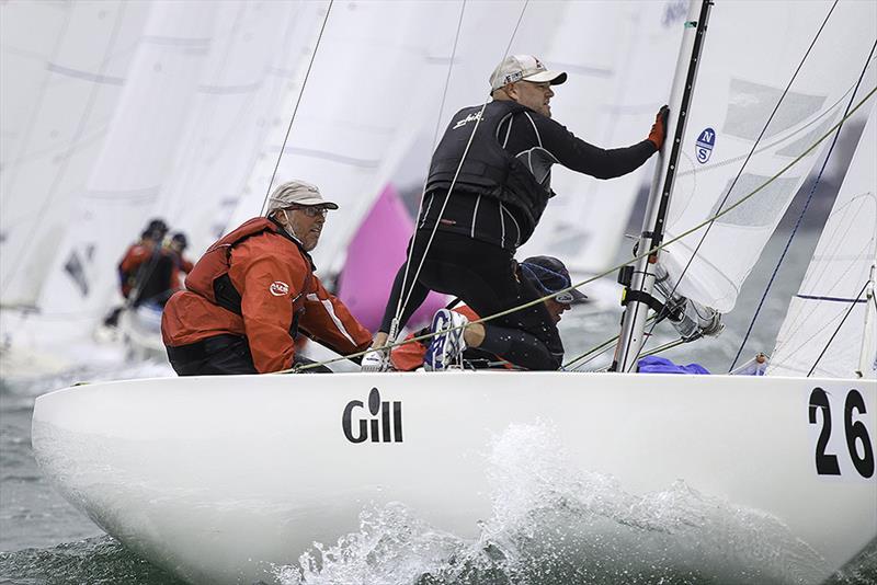 Peter Coleman and his crew Glen Ferguson and Ben Morrison-Jack had a great day with an eight and fifth place in the day's racing photo copyright Alex McKinnon Photography taken at Royal Brighton Yacht Club and featuring the Etchells class