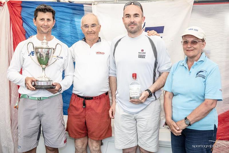 Ante Razmilovic and Brian Hammersley British Etchells Corinthian Champions 2018 with Davod Franks (centre) and Gill Smith PRO photo copyright www.sportography.tv taken at Royal London Yacht Club and featuring the Etchells class