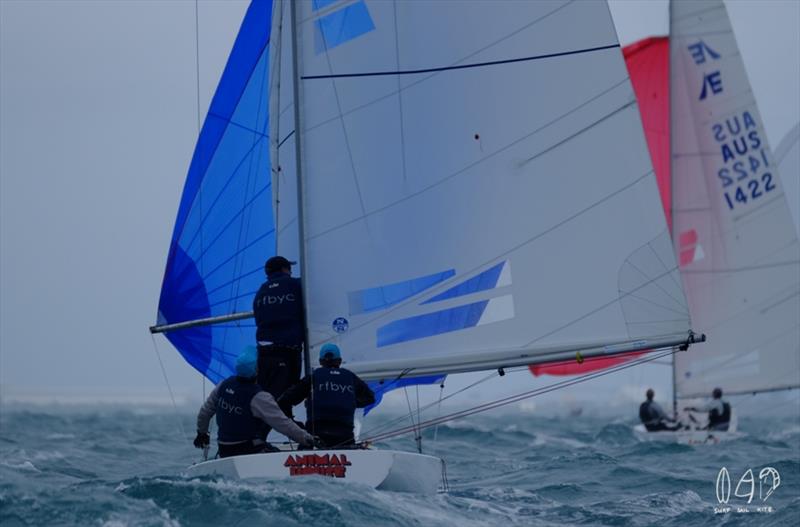 Etchells Pre Worlds - Day 1 photo copyright Mitchell Pearson / SurfSailKite taken at Royal Queensland Yacht Squadron and featuring the Etchells class