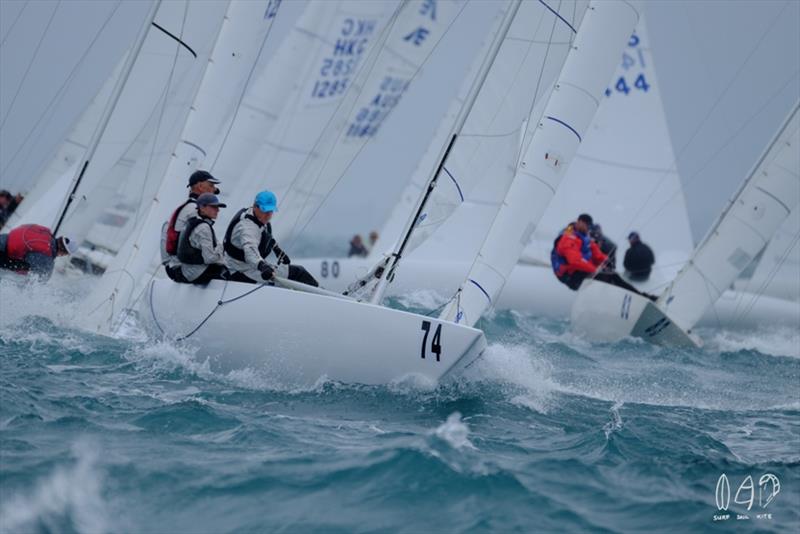 Etchells Pre Worlds - Day 1 photo copyright Mitchell Pearson / SurfSailKite taken at Royal Queensland Yacht Squadron and featuring the Etchells class