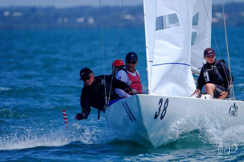 Day 2 - 2018 Etchells World Championship photo copyright Mitchell Pearson / SurfSailKite taken at Royal Queensland Yacht Squadron and featuring the Etchells class