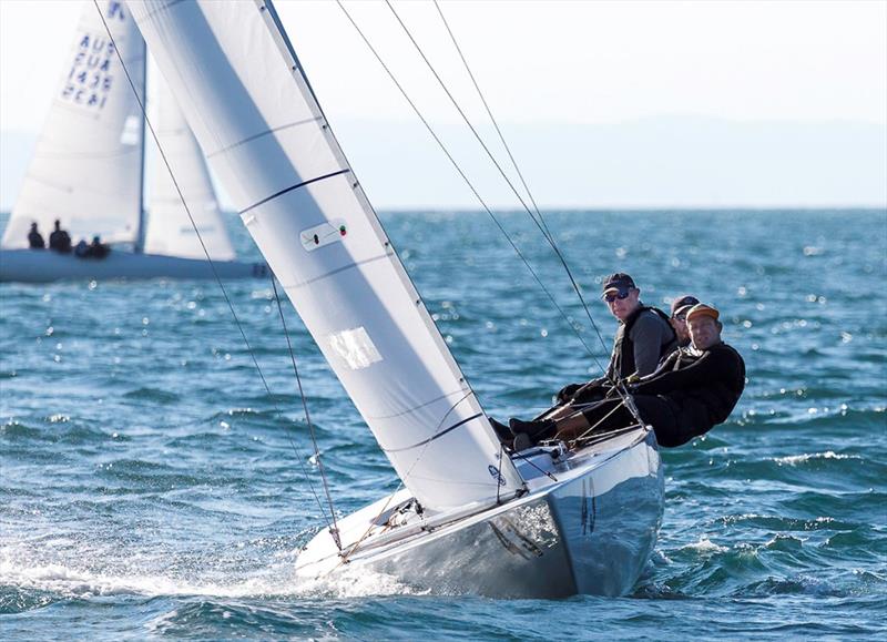 Race Two winner – Tango (Chris Hampton, Charlie Cumbley and Sam Haines) photo copyright Kylie Wilson / www.positiveimage.com.au taken at Royal Queensland Yacht Squadron and featuring the Etchells class