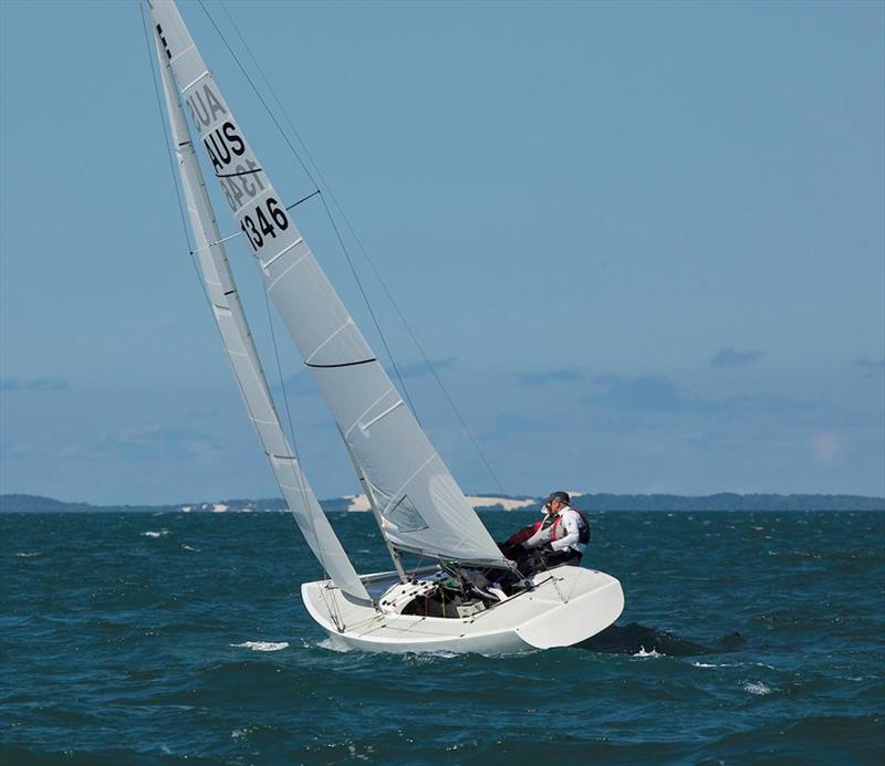 Avalon - Michael Bellingham, Will Canty, and Mike Hughes photo copyright John Curnow taken at Royal Queensland Yacht Squadron and featuring the Etchells class