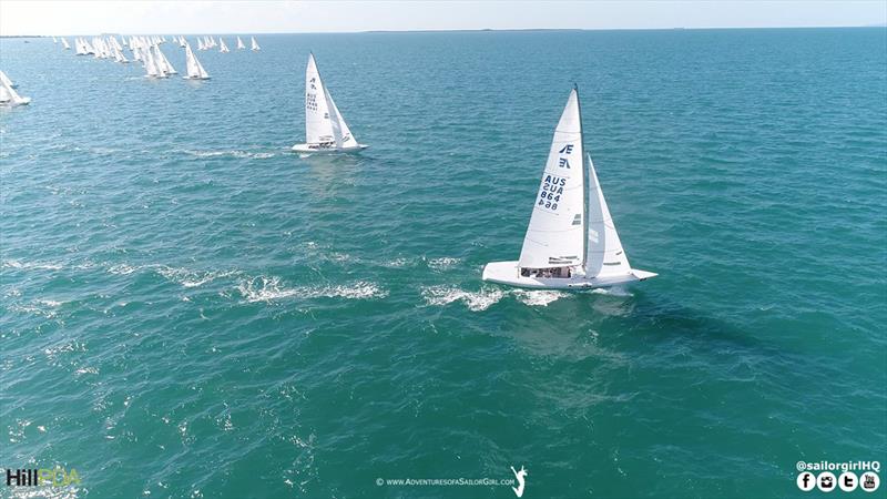 Chew moves into third after day three - 2018 Etchells World Championship - Day 3 photo copyright Nic Douglass / www.AdventuresofaSailorGirl.com taken at Royal Queensland Yacht Squadron and featuring the Etchells class