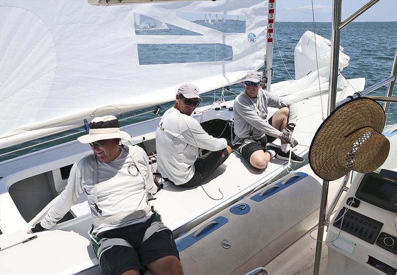 Land Rat come to spend some time with media team on day 1 of the Etchells Australian Championship photo copyright John Curnow taken at Royal Queensland Yacht Squadron and featuring the Etchells class