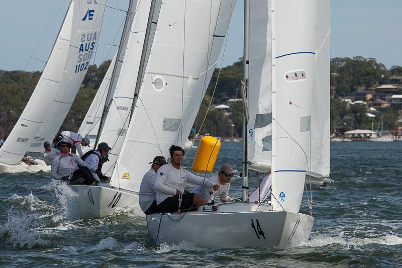 The fleet enjoys some stronger breeze in Race Seven - photo © Alex McKinnon Photography