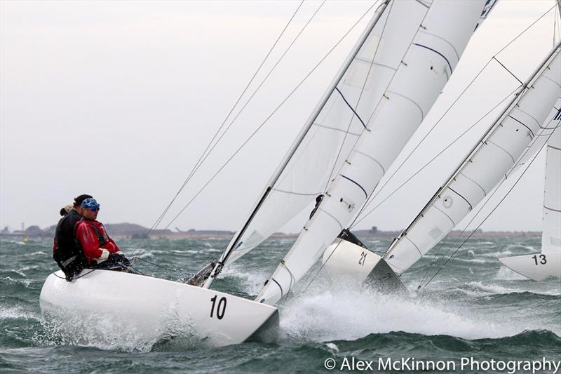 Smoking Gun - skippered by Nick Gunner and crewed by Bruce Shand, and Simon Gunner - photo © Alex McKinnon Photography