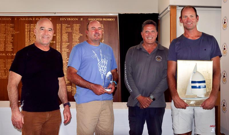 Magpie - winners of the 2019 Etchells Victorian State Championship - Graeme Taylor, James Mayo and Richie Allanson, with RGYC's Captain, Roger Bennett.  - photo © Alex McKinnon Photography