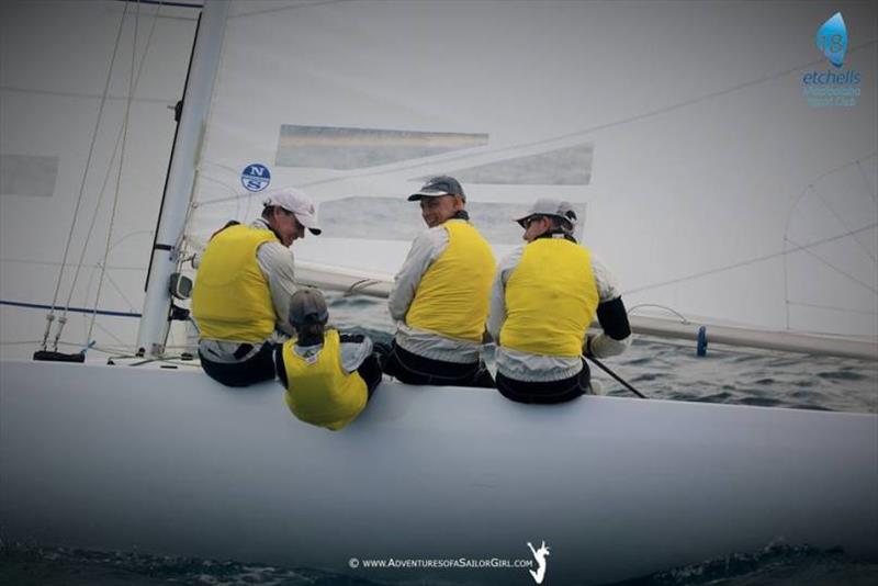 The Cure in yellow jerseys - Etchells Mooloolaba 2018 - photo © Nic Douglass / www.AdventuresofaSailorGirl.com