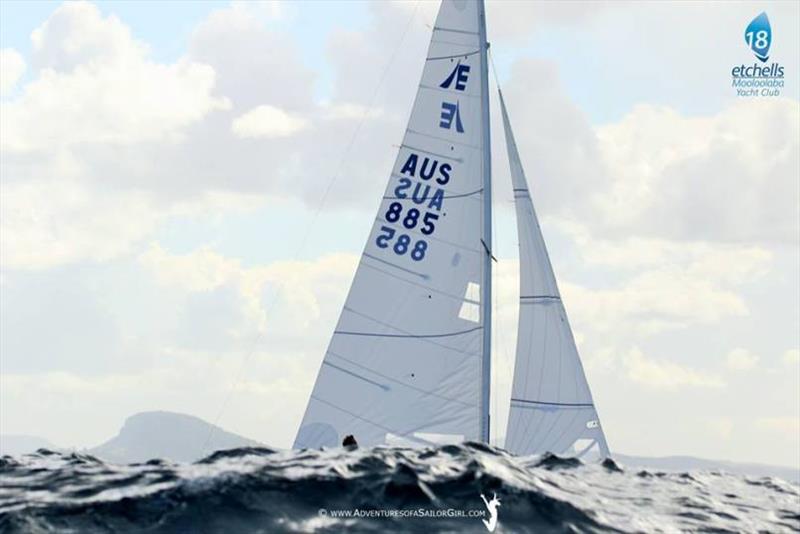 Etchells Mooloolaba 2018 photo copyright Nic Douglass / www.AdventuresofaSailorGirl.com taken at Mooloolaba Yacht Club and featuring the Etchells class