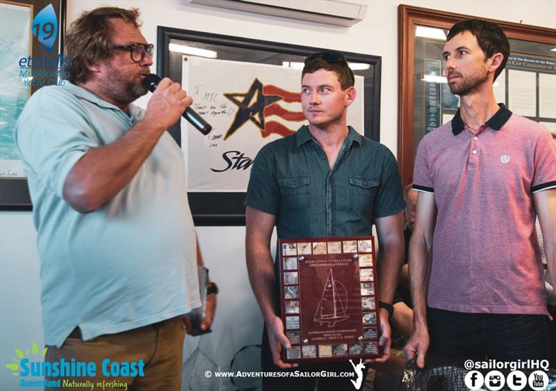 Our Thing at the presentation last night - 2019 Etchells Australasian Championship photo copyright Nic Douglass / www.AdventuresofaSailorGirl.com taken at Mooloolaba Yacht Club and featuring the Etchells class