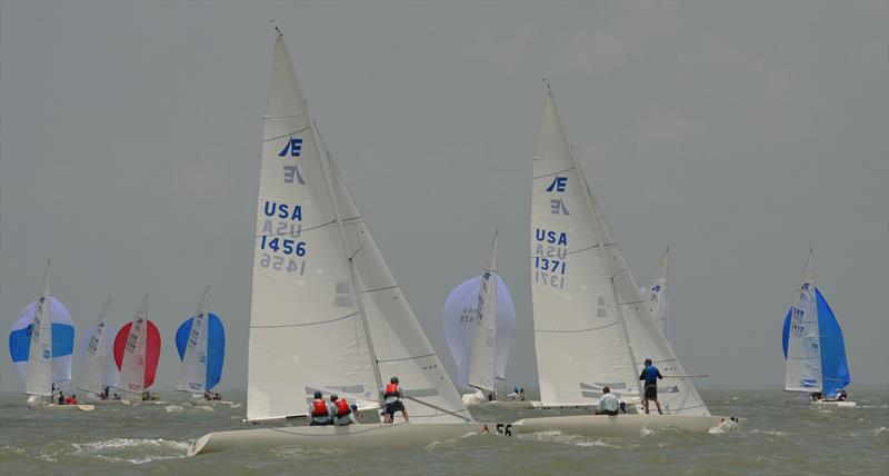 2019 CITGO Etchells World Championship - Day 2 photo copyright Etchells World Championship taken at Corpus Christi Yacht Club and featuring the Etchells class