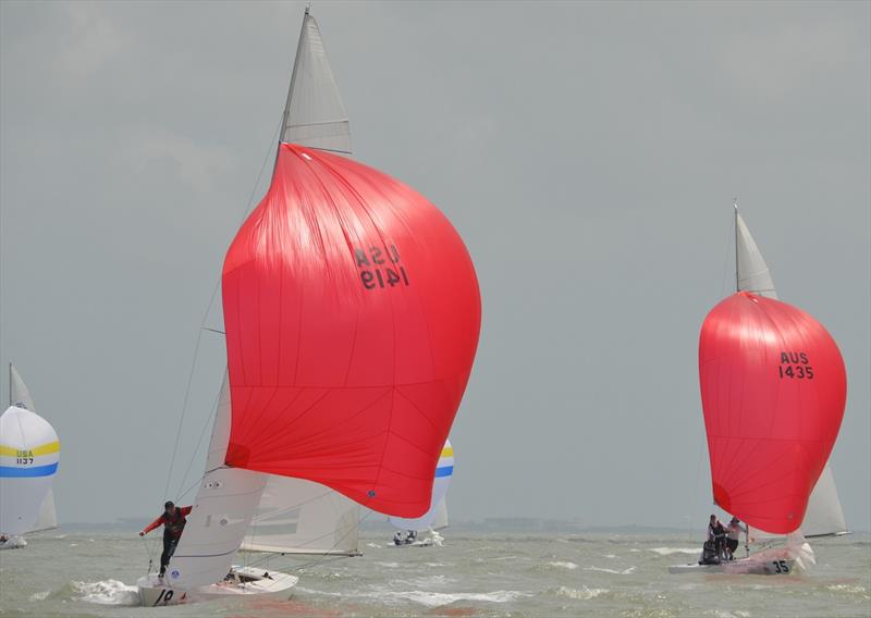 2019 CITGO Etchells World Championship - Day 2 photo copyright Etchells World Championship taken at Corpus Christi Yacht Club and featuring the Etchells class