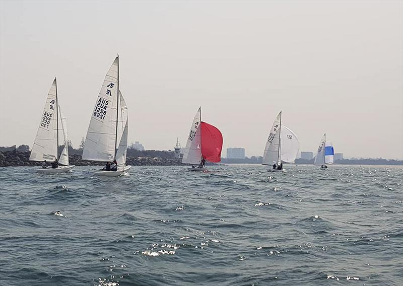 Coming back home through the Gold Coast Seaway after racing photo copyright Southport Yacht Club taken at  and featuring the Etchells class