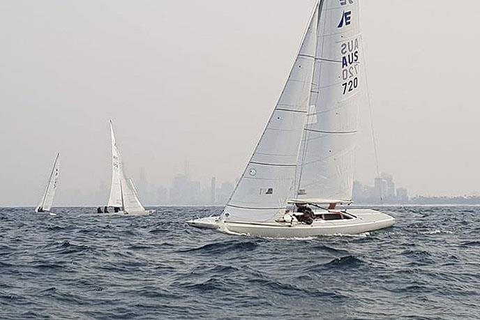 Take a moment for all the emergency workers dealing with the bushfires photo copyright Southport Yacht Club taken at  and featuring the Etchells class