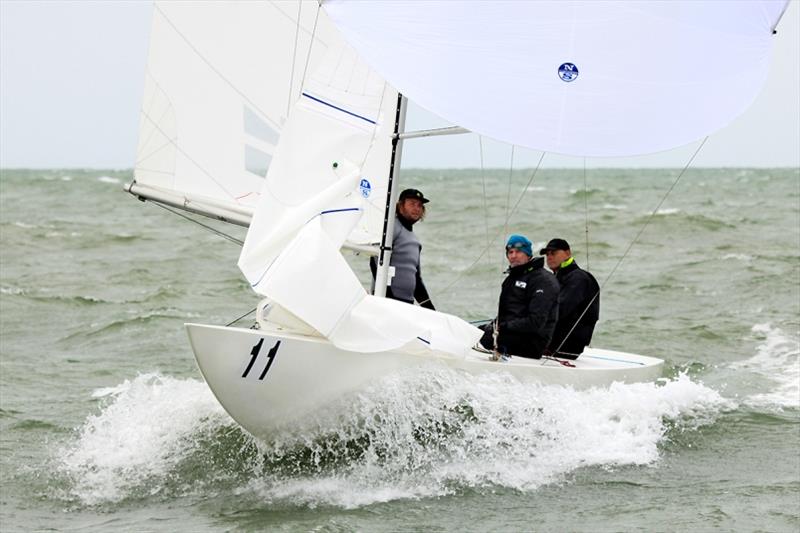 Billy Merrington, Ian McKillop and Steve Jarvin on Adam Magpie - 2020 Etchells Australian Championship day 4 - photo © John Curnow