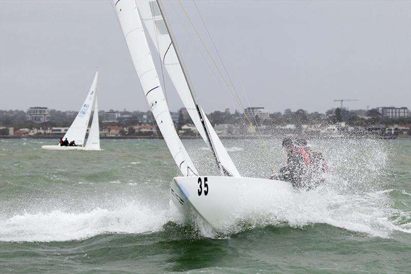 Busting through with Flying High. - 2020 Etchells Australian Championship day 4 - photo © John Curnow