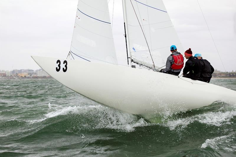 Forte's forte is being airborne - Mark Crier, Robbie Gibbs, Blair Spalding. - 2020 Etchells Australian Championship day 4 - photo © John Curnow